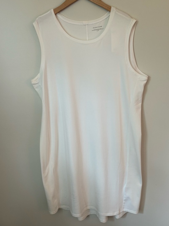 Eileen Fisher Dresses & Skirts - Eileen Fisher White Scoop Neck Dress
